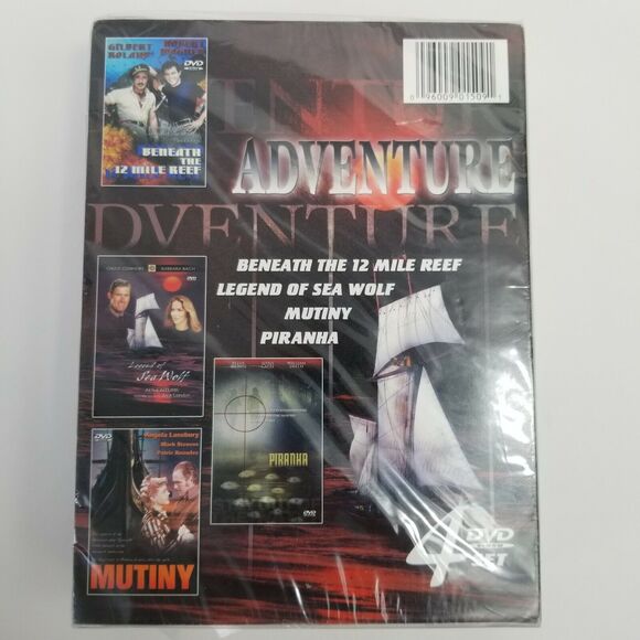 Sea Adventure 4 Set DVD, 2005~(12-Mile Reef, Mutiny, Piranha, Sea Wolf) New - Picture 2 of 6